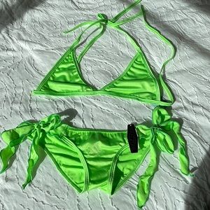 From Castle boutique. BodyZone brand. Lime green top & bottom new with tags